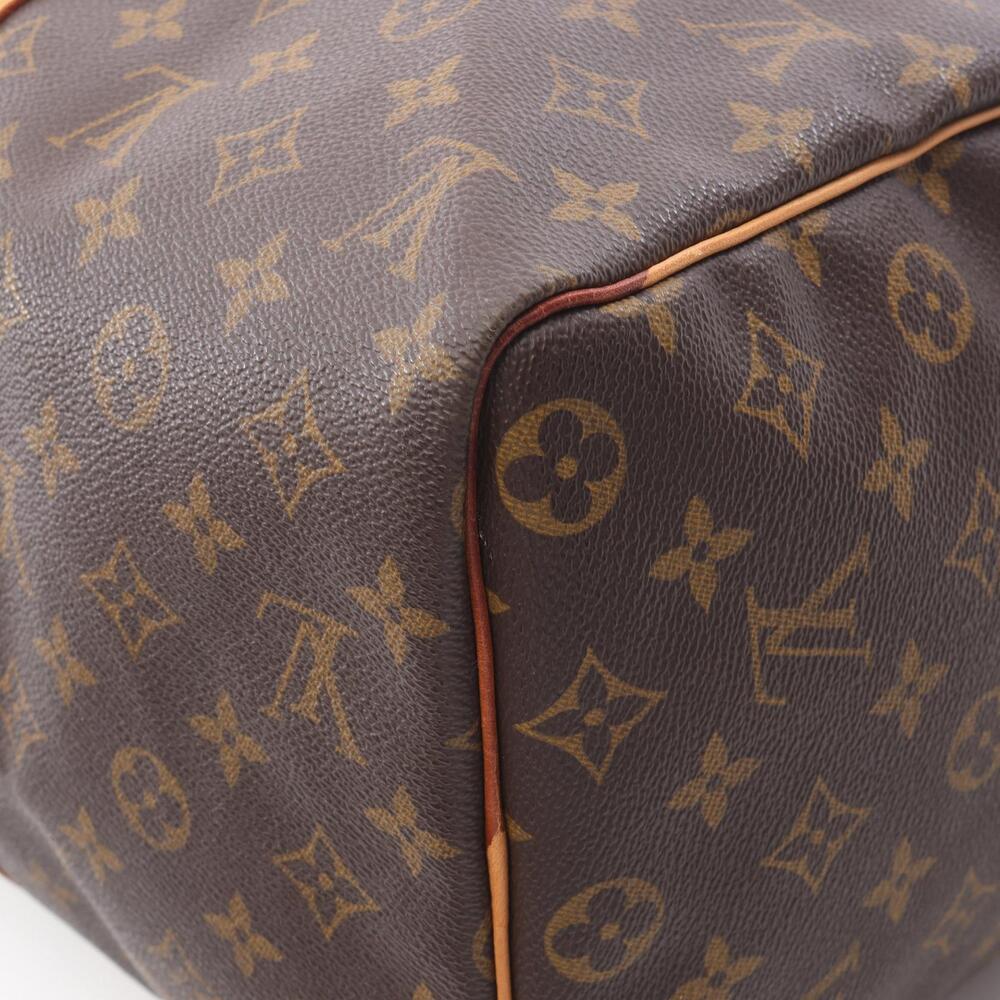 Louis Vuitton Canvas Brown Bag Leather Keepall Monogram Boston - Picture 6 of 9